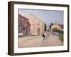 Street in Hokksund, 1891-Fritz Thaulow-Framed Giclee Print