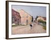 Street in Hokksund, 1891-Fritz Thaulow-Framed Giclee Print