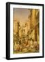 Street in Lahore, Punjab, India-William Carpenter-Framed Giclee Print