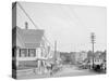 Street in Lakeport, N.H.-null-Stretched Canvas