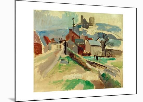 Street in Laon Study, 1912-Robert Delaunay-Mounted Giclee Print