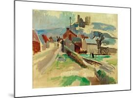 Street in Laon Study, 1912-Robert Delaunay-Mounted Giclee Print