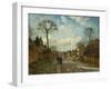 Street in Louveciennes, 1872-Camille Pissarro-Framed Giclee Print