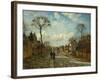 Street in Louveciennes, 1872-Camille Pissarro-Framed Giclee Print