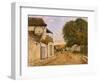 Street in Louveciennes (Rue De La Princesse), C.1873 (Oil on Canvas)-Alfred Sisley-Framed Giclee Print