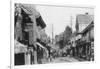 Street in Motomachi, Yokohama, Japan, 20th Century-null-Framed Giclee Print