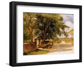 Street in Nassau. Ca. 1878-Albert Bierstadt-Framed Premium Giclee Print