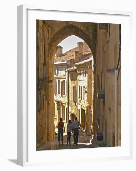 Street in Old Medieval Village of Saint Emilion, Bordeaux, France-Per Karlsson-Framed Photographic Print
