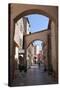 Street in Old Town, Saint-Tropez, Var, Provence-Alpes-Cote D'Azur, Provence, France, Europe-Stuart Black-Stretched Canvas