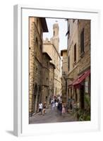 Street in Old Town, Volterra, Tuscany, Italy, Europe-Peter Groenendijk-Framed Photographic Print