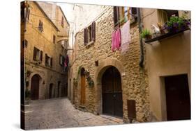 Street in Old Town, Volterra, Tuscany, Italy, Europe-Peter Groenendijk-Stretched Canvas