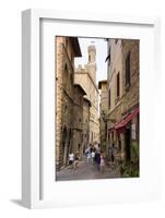 Street in Old Town, Volterra, Tuscany, Italy, Europe-Peter Groenendijk-Framed Photographic Print