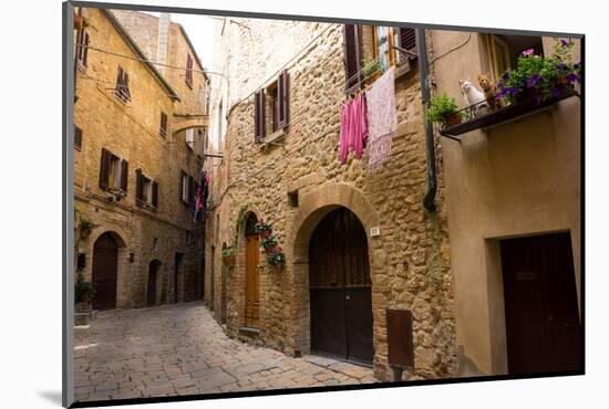 Street in Old Town, Volterra, Tuscany, Italy, Europe-Peter Groenendijk-Mounted Photographic Print