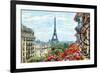 Street in Paris - Illustration-ZoomTeam-Framed Photographic Print