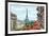 Street in Paris - Illustration-ZoomTeam-Framed Photographic Print