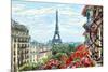 Street in Paris - Illustration-ZoomTeam-Mounted Photographic Print