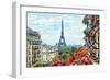 Street in Paris - Illustration-ZoomTeam-Framed Photographic Print