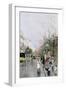 Street in Paris-William Feron-Framed Premium Giclee Print