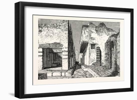 Street in Pompeii-null-Framed Giclee Print