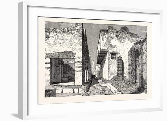 Street in Pompeii-null-Framed Giclee Print