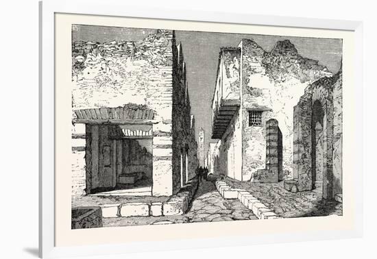 Street in Pompeii-null-Framed Giclee Print