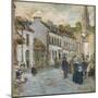 Street in Pont Aven, 1897-Frederick Childe Hassam-Mounted Giclee Print