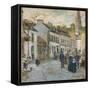 Street in Pont Aven - Evening, 1897-Childe Hassam-Framed Stretched Canvas