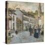 Street in Pont Aven - Evening, 1897-Childe Hassam-Stretched Canvas
