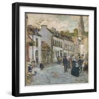 Street in Pont Aven - Evening, 1897-Childe Hassam-Framed Giclee Print