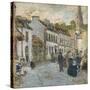 Street in Pont Aven - Evening, 1897-Childe Hassam-Stretched Canvas