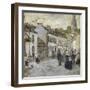 Street in Pont Aven in Evening-Childe Hassam-Framed Giclee Print