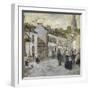 Street in Pont Aven in Evening-Childe Hassam-Framed Giclee Print