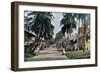 Street in Port Blair, Andaman and Nicobar Islands, Indian Ocean, C1890-Gillot-Framed Giclee Print