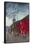 Street in Roros, 1902-Harald Oscar Sohlberg-Framed Stretched Canvas