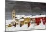 Street in Røros in Winter-Harald Sohlberg-Mounted Giclee Print