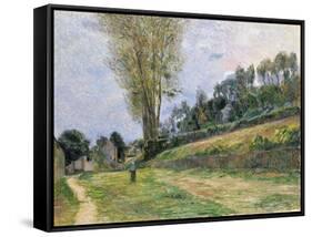 Street in Rouen, 1884-Paul Gauguin-Framed Stretched Canvas