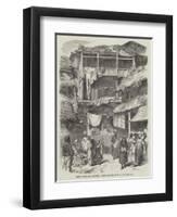 Street in Sirinagur, Cashmere-William Carpenter-Framed Giclee Print