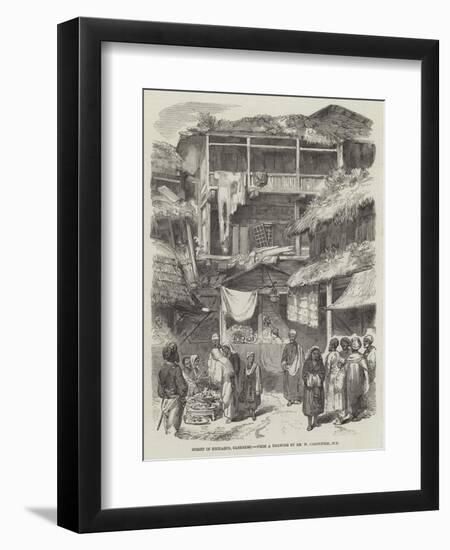 Street in Sirinagur, Cashmere-William Carpenter-Framed Giclee Print