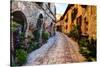 Street in Spello, Italy-Terry Eggers-Stretched Canvas