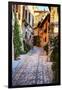 Street in Spello, Italy-Terry Eggers-Framed Premium Photographic Print