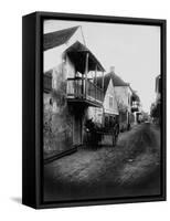 Street in St. Augustine, Florida-null-Framed Stretched Canvas