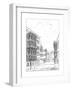 Street in St Gall, 1835-null-Framed Giclee Print