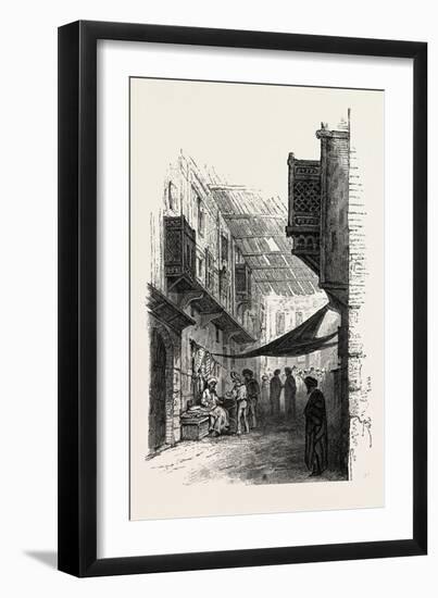 Street in Suez, Egypt, 1879-null-Framed Giclee Print