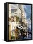 Street in Taormina, Sicily, Italy, Europe-Levy Yadid-Framed Stretched Canvas