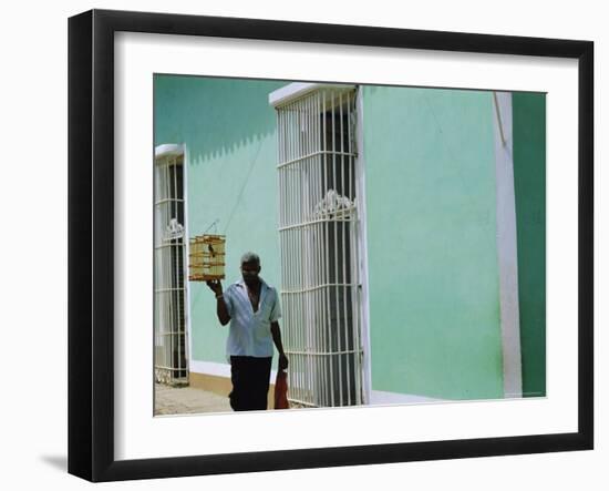 Street in the Colonial Town, Trinidad, Sancti Spiritus, Cuba-J P De Manne-Framed Photographic Print