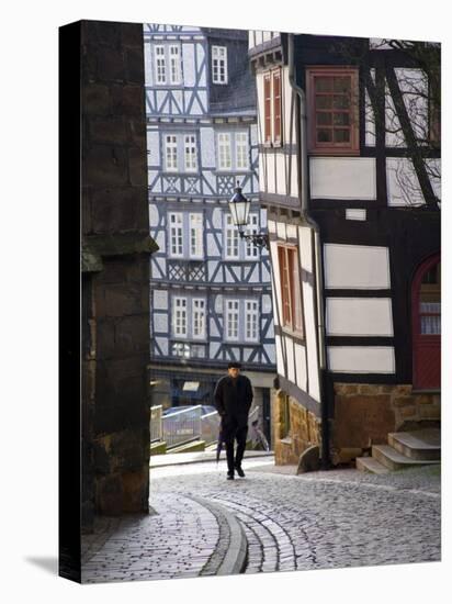 Street in the Downtown of Marburg, Hessen, Germany-Carlos Sanchez Pereyra-Stretched Canvas