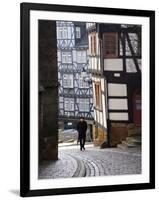 Street in the Downtown of Marburg, Hessen, Germany-Carlos Sanchez Pereyra-Framed Photographic Print