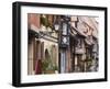 Street in the Heritage Village of Eguisheim, Alsatian Wine Road, Haut Rhin, Alsace, France, Europe-null-Framed Photographic Print