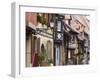 Street in the Heritage Village of Eguisheim, Alsatian Wine Road, Haut Rhin, Alsace, France, Europe-null-Framed Photographic Print