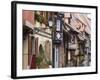 Street in the Heritage Village of Eguisheim, Alsatian Wine Road, Haut Rhin, Alsace, France, Europe-null-Framed Photographic Print